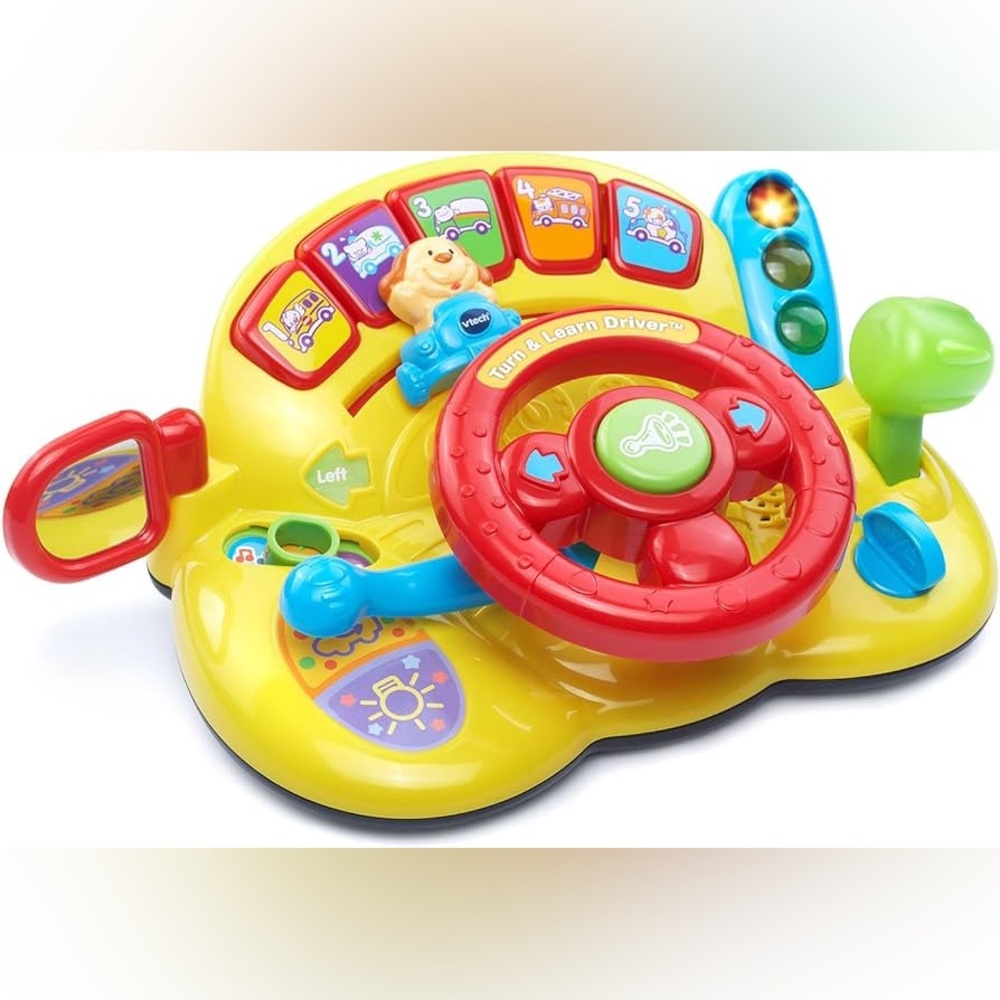 Interactive Learning Driver Toy - Red and Yellow